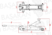 2.5 Ton Normal Profil Mini Kriko resmi