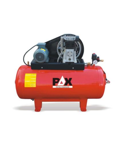 PAX 200 Lt. Pi̇stonlu Hava Kompresörü / 4HP (İtalyan Abac Kafa)-Trifaz PHK-200-T